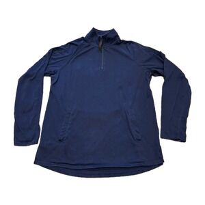Five Four Long Sleeve T-Shirt Navy Men's Size Medium Mock Neck Shirt Stretch